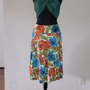Talbots floral skirt